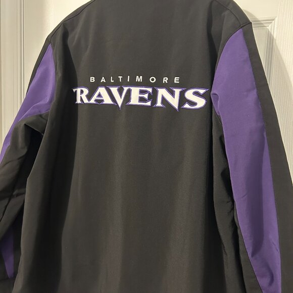 NFL Baltimore‎ Ravens Full Zip Jacket, men's XXL - Picture 4 of 11